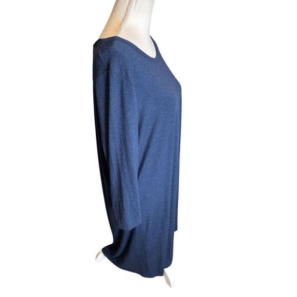 Mix 41 Hawthorn Blue knit dress Plus 2X NWT With Cut Open Back - Picture 2 of 4